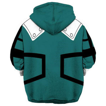 Anime My Hero Academia Izuku Midoriya Sudadera con capucha